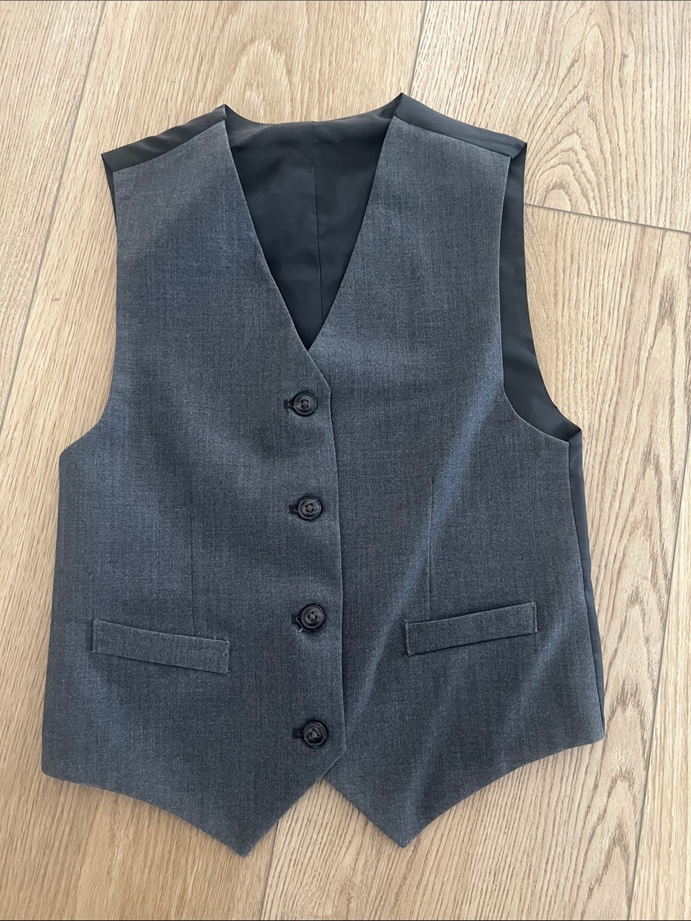 Classic Men's Charcoal Gray Dress Vest